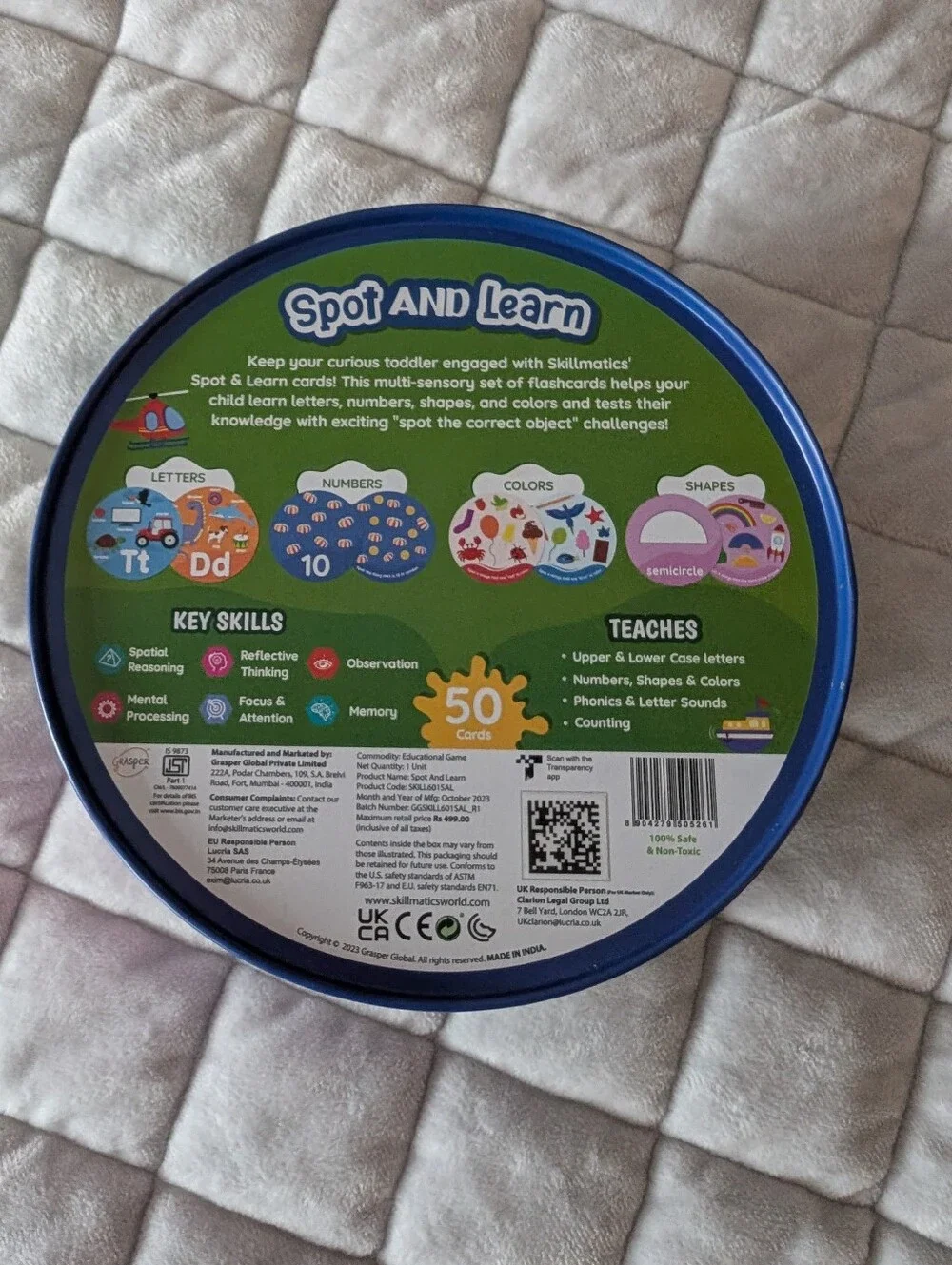 Spot And Learn Flash Cards, Toddlers Pre-school